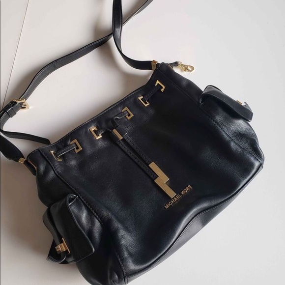 High quality black leather MK bag - Picture 1 of 3
